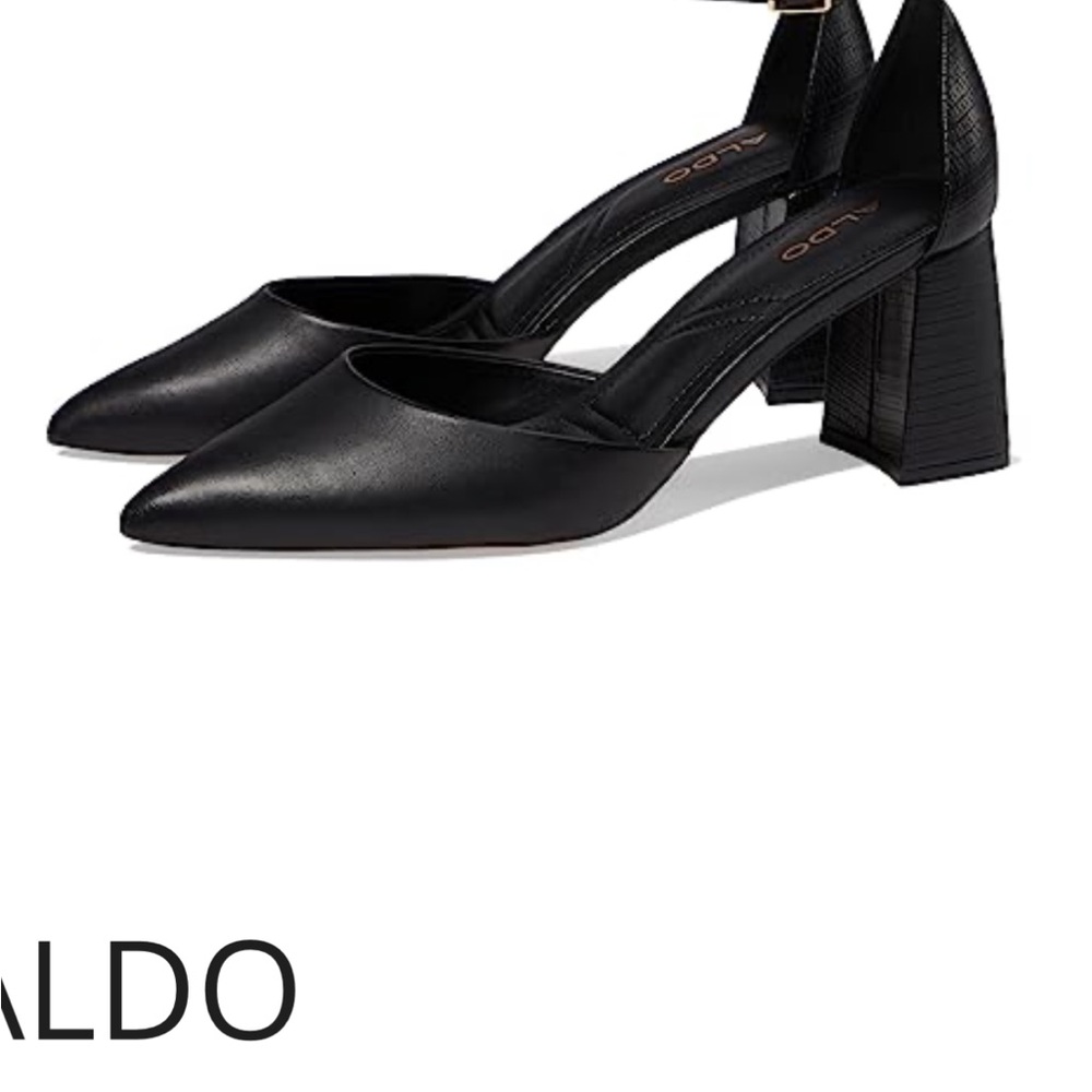 Aldo Elegant Black Block Heels